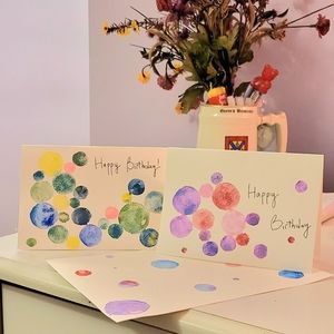 💜Host pick💜 Handmade & Painted Birthday Cards🎂 (customizable!)